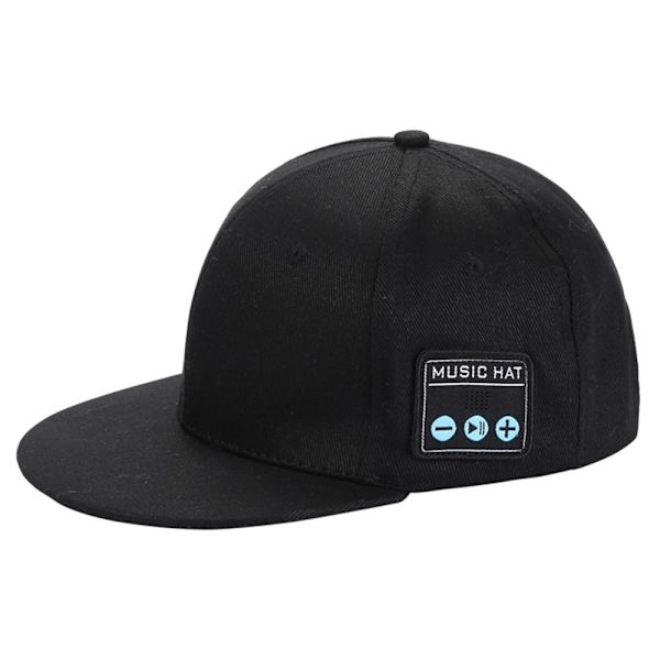 YX2 Hatt Keps Trådlös Bluetooth-hörlur Musik Högtalare Smart Cap Svart