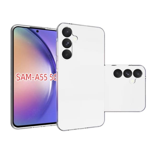 Samsung Galaxy A55 Case TPU Cover Bagside Transparent