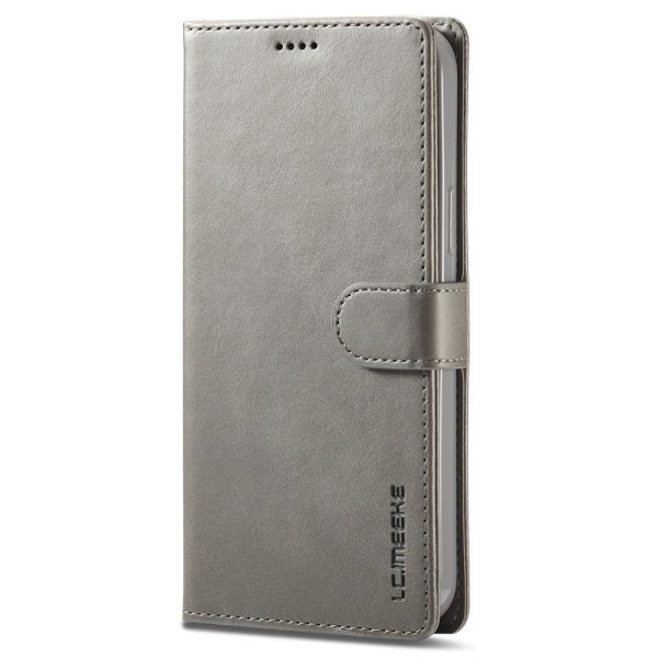 LC.IMEEKE Wallet Case till iPhone 15 Pro Max - Grå grå