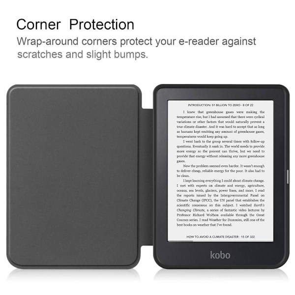 Stativveskedeksel for Kobo Clara 2E - Katt Blue