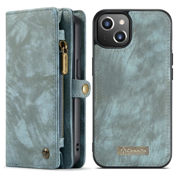 CASEME iPhone 13 Mini 2-in-1 Wallet -puhelimen kuori - sininen Blue