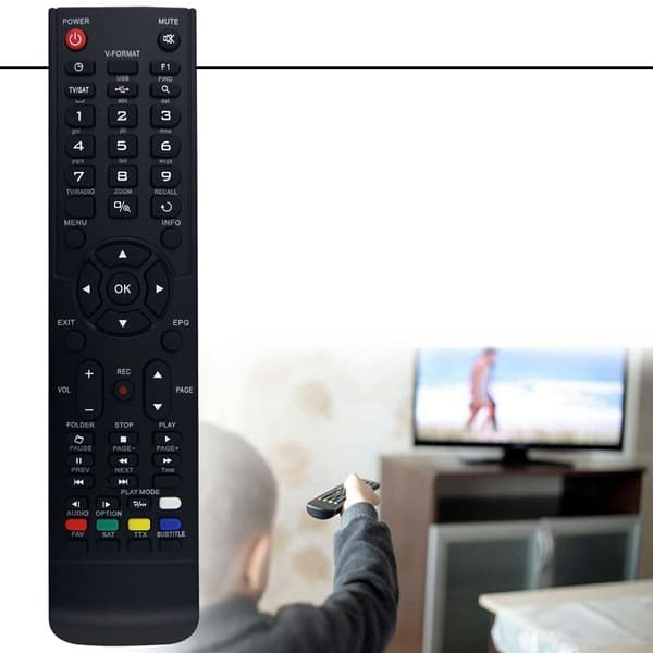 Fjärrkontroll Ersättning REV2 För AMIKO TV Svart
