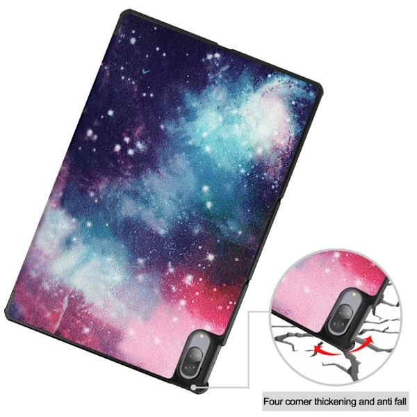 Tri-fold Fodral till Lenovo Tab P11 Pro TB-J706F - Starry Sky multifärg