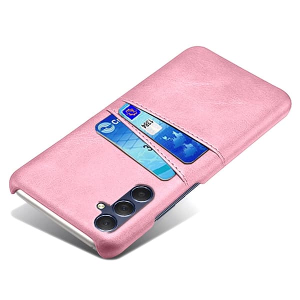 Samsung Galaxy A15 KSQ Hard Case med PU-Lærbelegg Pink