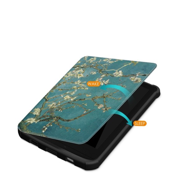 Kotelo PocketBook lukutabletille - Useita eri malleja - Kukka Green