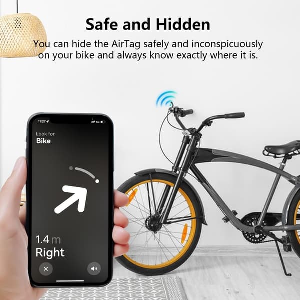 Ring Bell Cykel inkl. Anti-Lost Tracker Global Finder Smart Locator iPhone Black one size