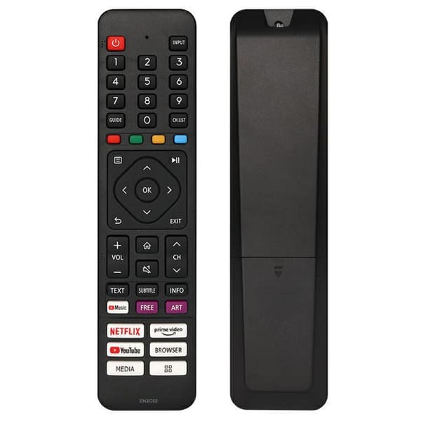 Fjärrkontroll Ersättning EN3C52 För Hisense TV Svart