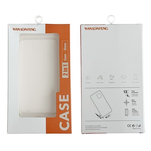 WANLONFENG mobilcover med skærmbeskytter til iPhone 17e / 16e Transparent