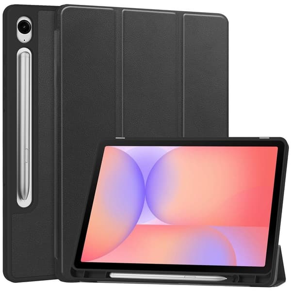 Trifoldet stativ Smart Taske til Samsung Galaxy Tab S10 Lite Black