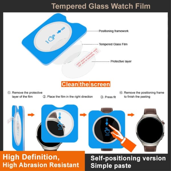IMAK För Garmin Approach S70 47mm Härdat Glas Skärmskydd Transparent