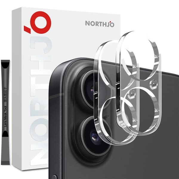 NORTHJO Till iPhone 17 Kameralinsskydd 2st Transparent