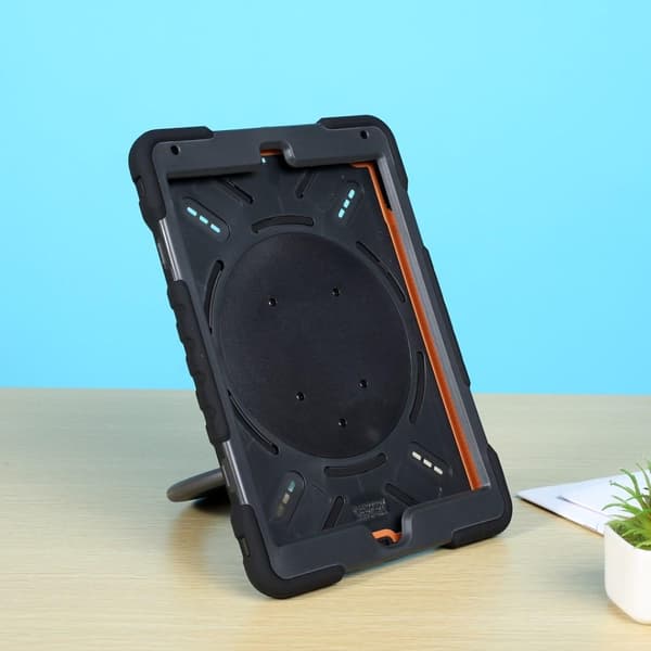 iPad 9,7 tommer (2017)/(2018) PEPKOO 360 graders svingbar kickstand tablettdeksel Black
