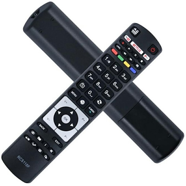 Fjärrkontroll Ersättning för RC5118F För Hitachi TV Svart