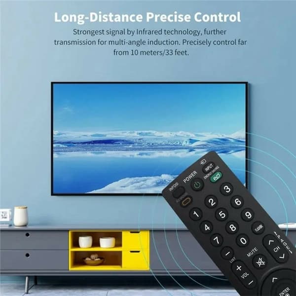 TV fjernkontroll Erstatning for AKB69680409 For LG TV Black