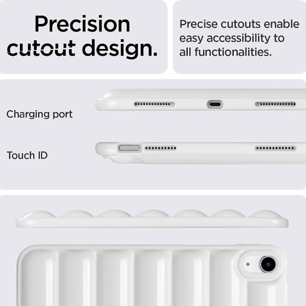 Til iPad 10.9 (2022) Candy Color TPU-cover White