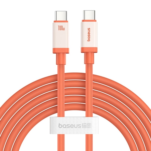 BASEUS Snabbladdning datakabel USB-C USB-C 100W kabel 2m Svart