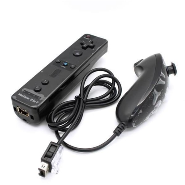 Wii trådløst GamePad fjernbetjeningssæt Black