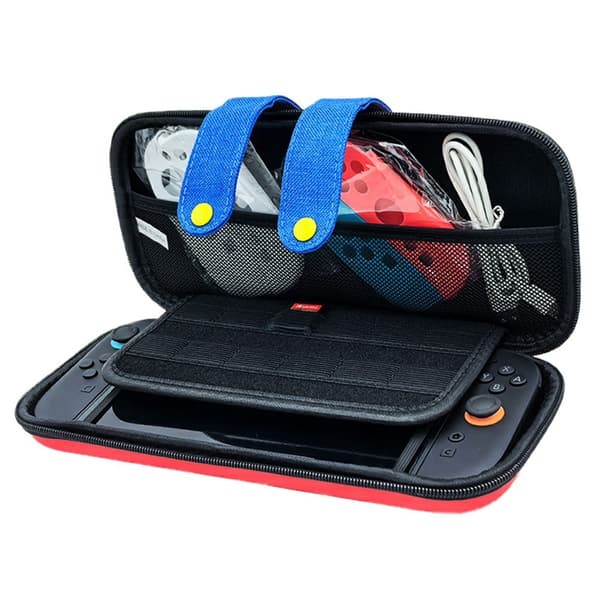 Kompatibelt med Nintendo Switch 2 Skyddsfodral Set Förvaringskit skärmskydd mm Blå