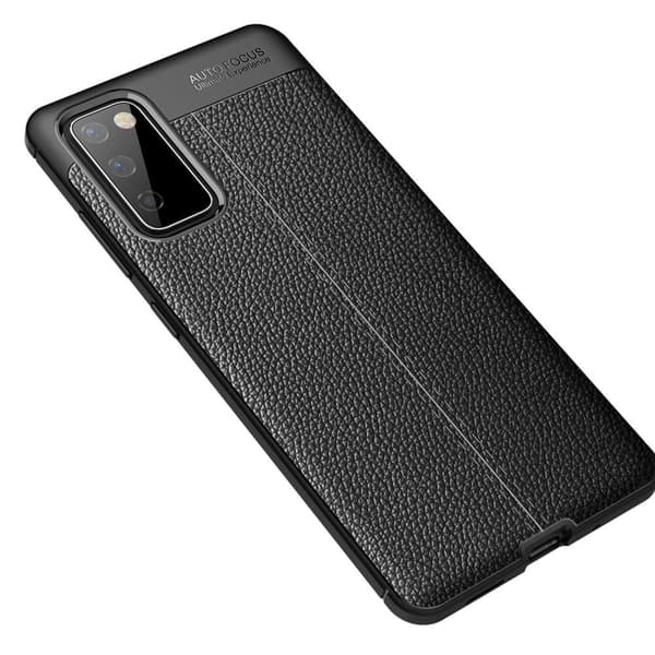 Samsung Galaxy S20 FE TPU Deksel Litchi Texture - Svart Black