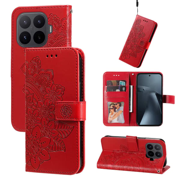 Til Xiaomi 17T Pungcover Mandala Red