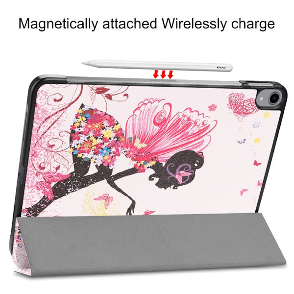 iPad Pro 11 (2018) Slim fit tri-fold fodral - Fairy and Butterflies multifärg