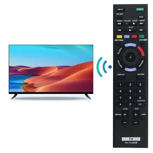 Fjärrkontroll Ersättning för RM-YD096 För Sony TV Svart