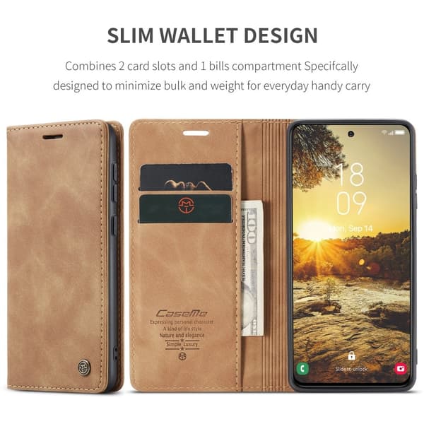 CASEME Plånboksfodral Samsung Galaxy S25+ (S25 Plus) - Brun Brun