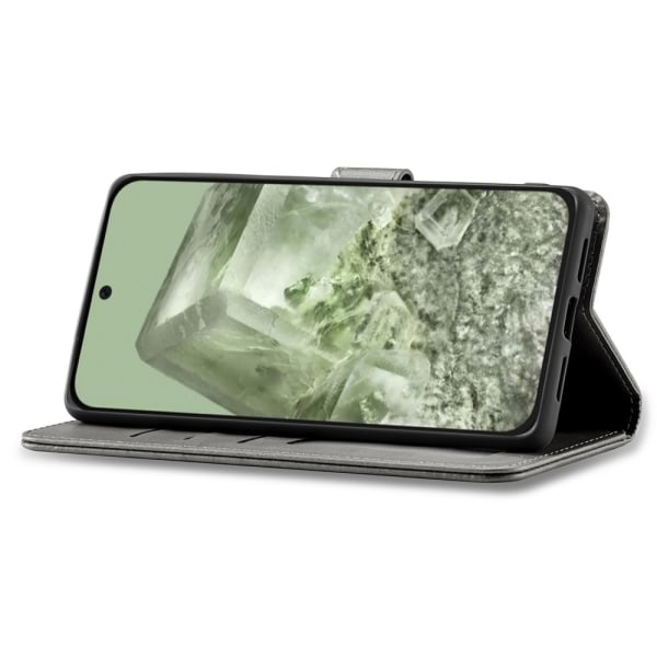 LC.IMEEKE Wallet Stand Etui til Google Pixel 8a Grey