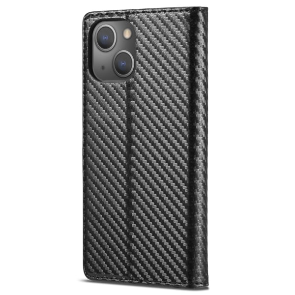 LC.IMEEKE lompakkokotelo iPhone 15 - musta Black