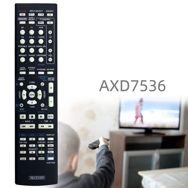 Fjernbetjening Udskiftning til AXD7536 til Pioneer AV-receiver stereo system Black