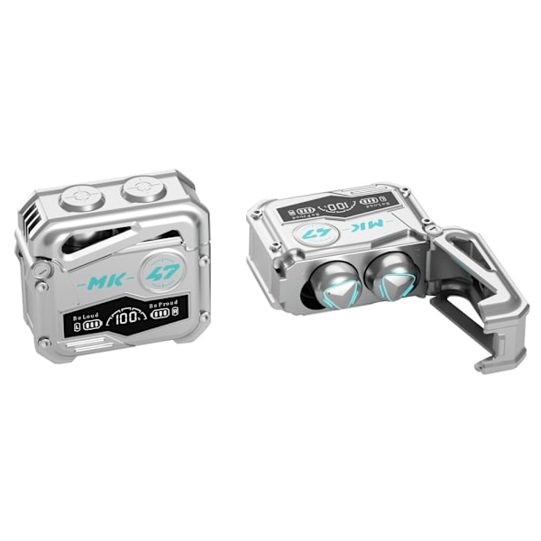 MK47 Mekanisk Spill Bluetooth In-Ear Hodesett - Sølv Silver