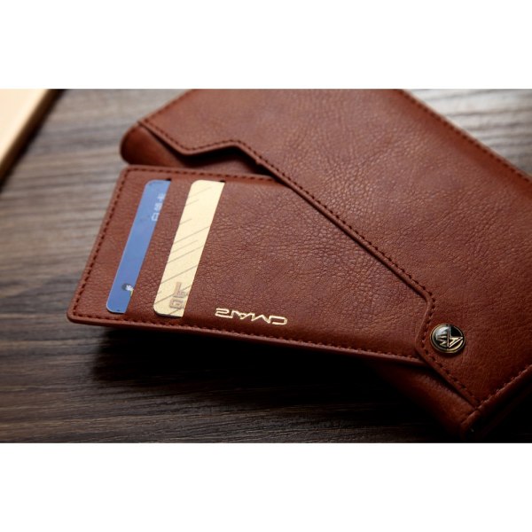 CMAI2 Litchi Wallet Case iPhone 7 / 8 / SE (2020) - ruskea Brown