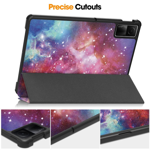 Xiaomi Redmi Pad SE Stativ Slim Fit Deksel Sleep / Wake - Space Multicolor