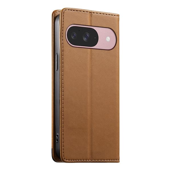 DIERFENG Pungcover med farvesammensat logo til Google Pixel 11 og 11 Pro Brown