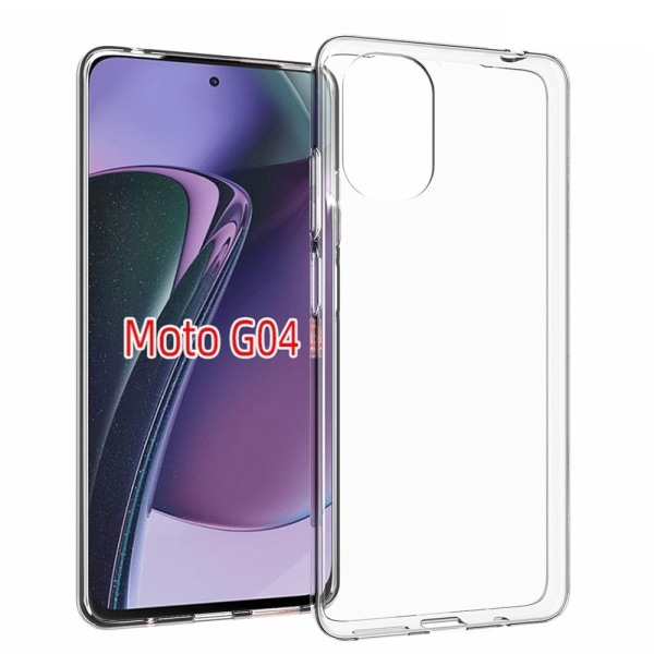 För Motorola Moto G04 4G / G24 4G Fodral TPU Skal Baksida Transparent