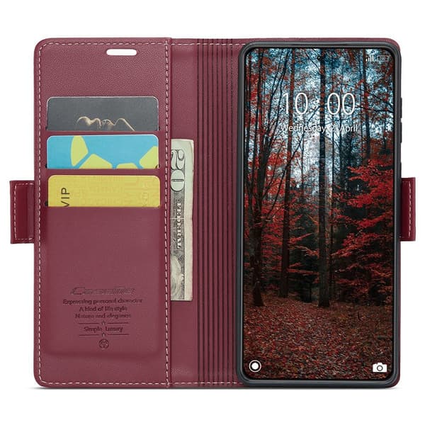 CASEME Retro Pung Taske til Xiaomi 14 Red