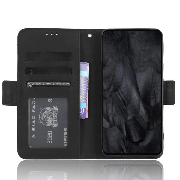 Lommebok Stativ Telefonveske for Pixel 8 Black