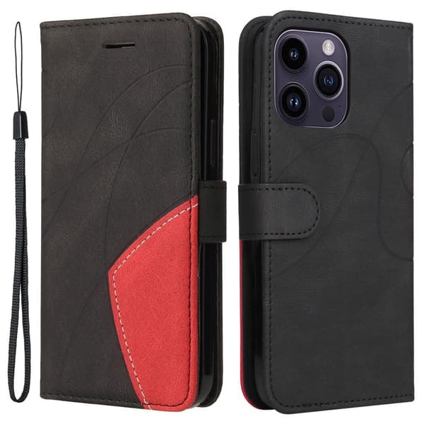 Til iPhone 15 Pro Max KT Series - 1 Dobbeltfarvet etui Black