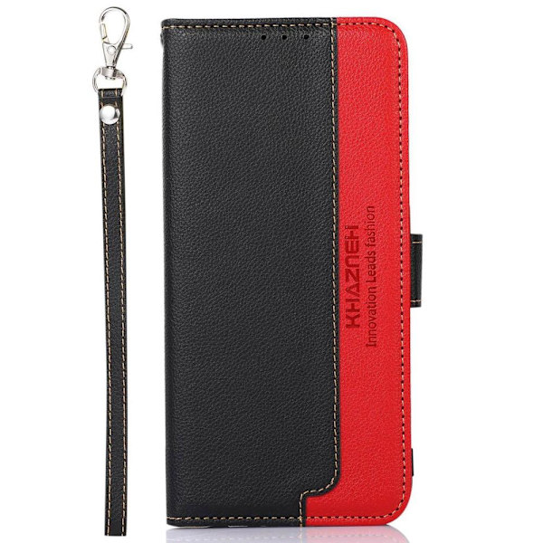 KHAZNEH Telefoncover til Motorola Edge 30 5G - Sort/Rød Black