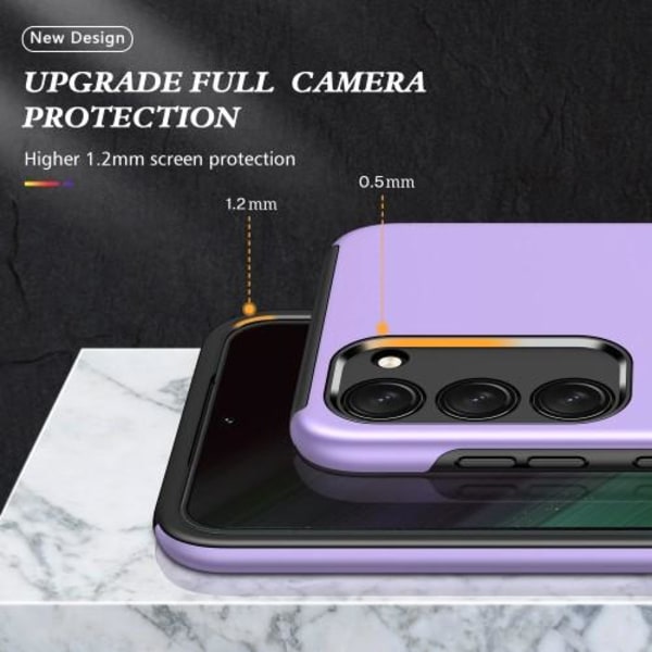 Samsung Galaxy S23+ Sormenrengastuki Hybridikotelo - Violetti Purple