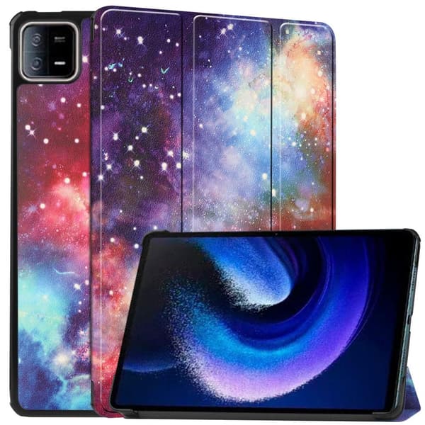 Xiaomi Pad 6 Stand Slim Fit Cover - Galaxy Multicolor