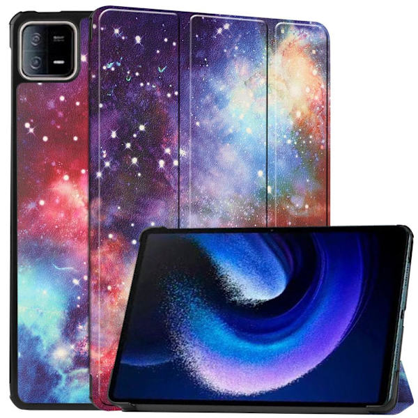 Xiaomi Pad 6 Stativ Slim Fit Deksel - Galaxy Multicolor