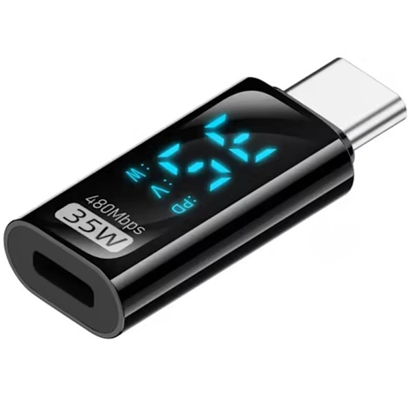 Til iPhone-adapter hun til USB-C han hurtigopladning data Black