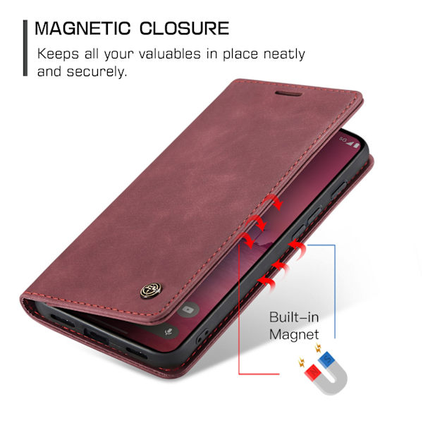 CASEME Til Google Pixel 10A Etui Stativ Telefon Cover Red