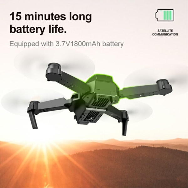 E88 Pro RC Drone Drone with dual cameras dual batteries Black