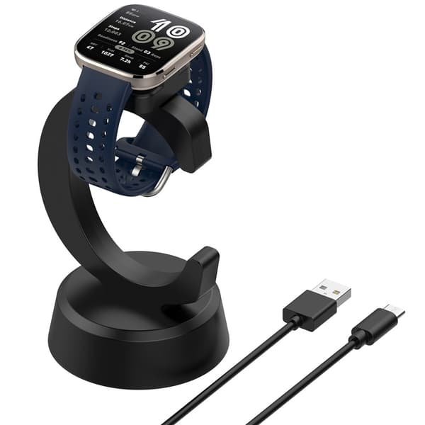 Oplader adapter til Huami Amazfit Active 2 Square / Active 2 / Bip 6 Black