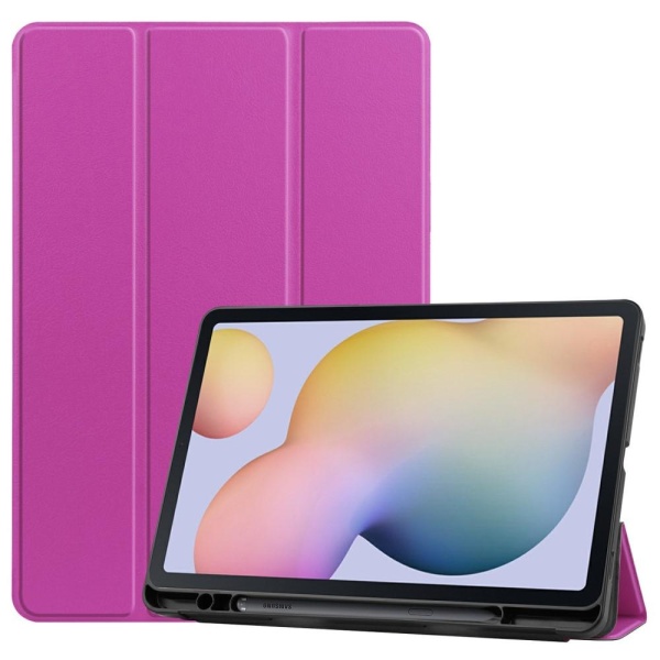 Tri-fold Stand Smart Case for Samsung Galaxy Tab S7 / S8 Purple