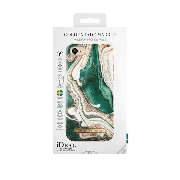 iDeal Of Sweden IPhone 8/7/6s/6/SE - Golden Jade Marble Multicolor