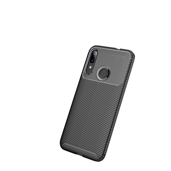 Carbon Fiber TPU Cover for Motorola Moto E6 Plus Black