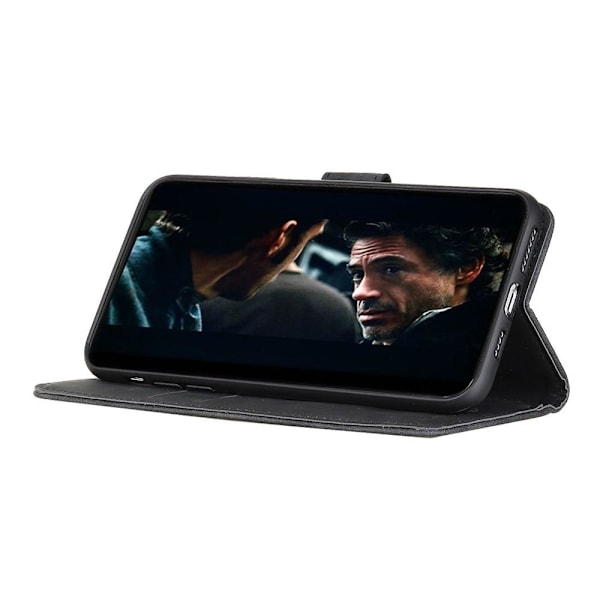 KHAZNEH Retro lompakko Motorola Moto G9 Play/Moto E7 Plus Black